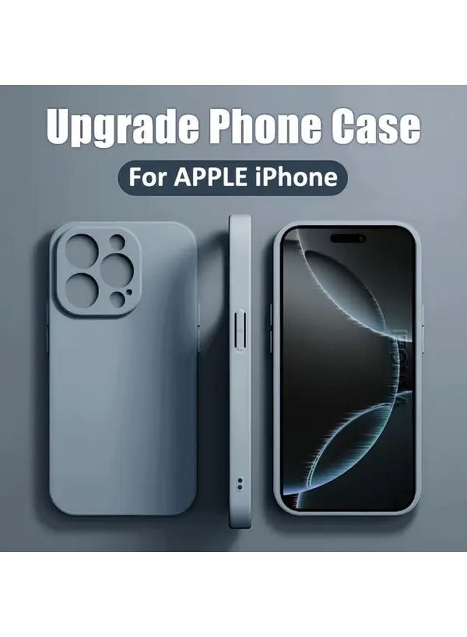 Light Blue Phone Case Compatible With iPhone 16 Pro For Drop And Collision Protection - Image 1